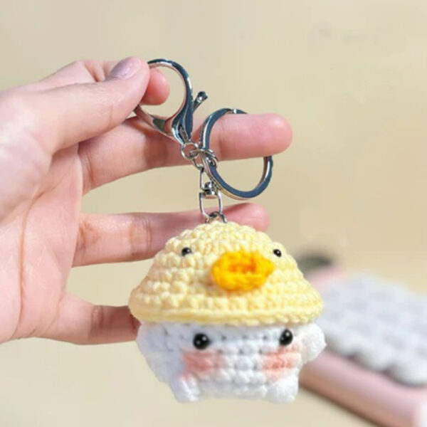 Handmade Crochet Keychains – Adorable Animal & Fruit Designs (Made to Order) - Image 7