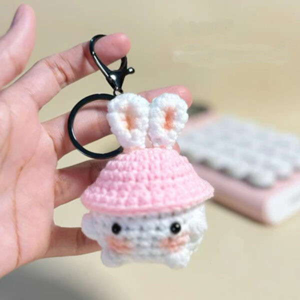 Handmade Crochet Keychains – Adorable Animal & Fruit Designs (Made to Order) - Image 6